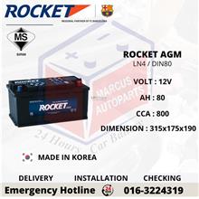 ROCKET AGM LN4 / DIN80L AUTOMOTIVE CAR BATTERY