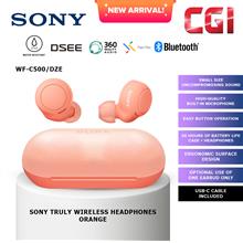 Sony WF-C500/DZE Truly Wireless Headphones (Orange)