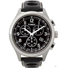TIMEX T2M552 Men's T Series Racing Chronograph 42mm Leather Black