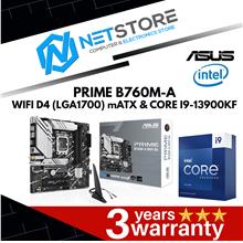 PWP ASUS PRIME B760M-A WIFI D4 mATX &amp; INTEL CORE I9-13900KF PROCESSOR