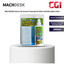 MachDesk Safe To Go Screen Cleaning Kit 240ml with Microfiber Cloth