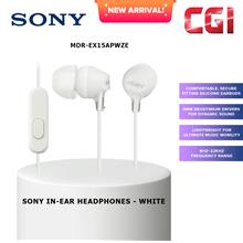 Sony MDR-EX15APWZE Wired In-ear Headphones with Mic - White