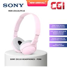 Sony MDR-ZX110/PC1E Wired Headphones without Mic - Pink