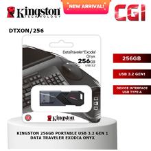 Kingston 256GB Datatraveler Exodia Onyx Flash Drive - DTXON/256GB