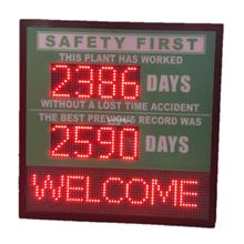 Occupational Safety LED digital Message Scoreboard