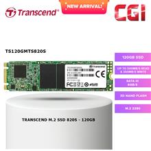 Transcend 120GB SATA III 6Gb/s 3D NAND M.2 2280 SSD - TS120GMTS820S