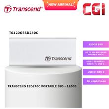 Transcend 120GB ESD240C USB 3.1 Gen 2 Portable SSD - TS120GESD240C