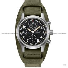 HAMILTON H71706830 KHAKI FIELD AUTO CHRONO 44mm Leather Olive Green