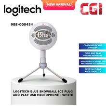 Logitech Blue Snowball Ice Plug and Play USB Microphone - White