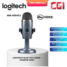 Logitech Blue Yeti Nano Dual-Pattern USB Microphone - Shadow Grey