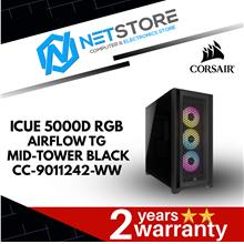 CORSAIR iCUE 5000D RGB AIRFLOW TG MID-TOWER - BLACK- CC-9011242-WW