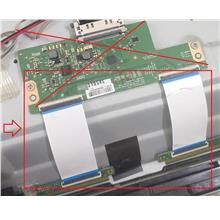 1 PASANG - 49L5650VM TOSHIBA LCD TV RIBBON FLEX CABLE (TCON TO PANEL B