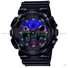 CASIO GA-100RGB-1A G-SHOCK Ana-Digi Virtual Rainbow Series Resin Strap