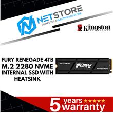 KINGSTON FURY RENEGADE 4TB M.2 2280 NVME INTERNAL SSD WITH HEATSINK