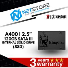 KINGSTON A400 | 2.5” 120GB SATA III INTERNAL SOLID DRIVE (SSD)