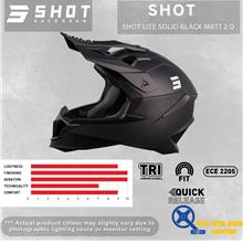 SHOT HELMETS LITE SOLID BLACK MATT 2.0