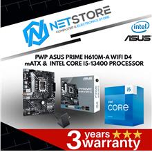 PWP ASUS PRIME H610M-A WIFI D4 mATX &amp; INTEL CORE I5-13400 PROCESSOR