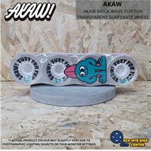 AKAW BRICK WAVE FOR FUN TRANSPARENT SURFSKATE WHEEL
