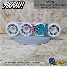 AKAW BRICK WAVE FOR FUN WHITE SURFSKATE WHEEL