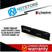 KINGSTON FURY BEAST 32GB 5200MT/s DDR5 CL36 BLACK EXPO-KF552C36BBE-32