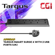 Targus Smart Surge 4 with 2 USB Ports (UK) APS10AP