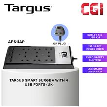 Targus Smart Surge 6 with 4 USB Ports (UK) - APS11AP
