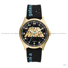 FOSSIL SE1104 Special Edition Star Wars 42mm Silicone Strap Black Gold