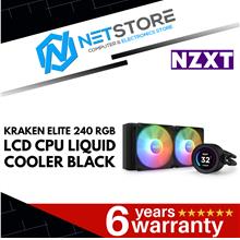 NZXT KRAKEN ELITE 240 RGB LCD CPU LIQUID COOLER BLACK - RL-KR24E-B1