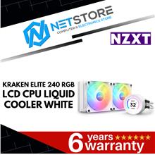 NZXT KRAKEN ELITE 240 RGB LCD CPU LIQUID COOLER WHITE - RL-KR24E-W1