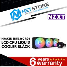 NZXT KRAKEN ELITE 360 RGB LCD CPU LIQUID COOLER BLACK - RL-KR36E-B1