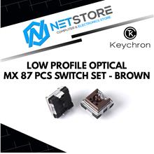 KEYCHRON LOW PROFILE OPTICAL MX 87 PCS SWITCH SET - BROWN