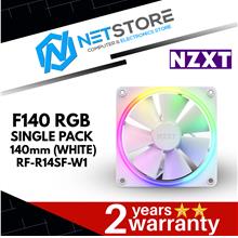 NZXT F140 RGB 140MM CASE FAN - WHITE - RF-R14SF-W1