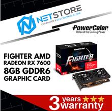 POWERCOLOR FIGHTER AMD RADEON RX 7600 8GB GDDR6 GRAPHIC CARD
