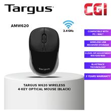 Targus W620 Optical 4-Key BlueTrace Mouse - Black (AMW620)