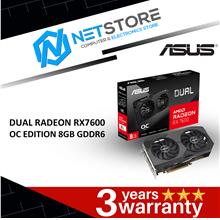 ASUS DUAL RADEON RX7600 OC EDITION 8GB GDDR6 - 90YV0IH1-M0NA00
