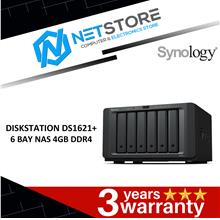 SYNOLOGY DISKSTATION DS1621+ 6 BAY NAS 4GB DDR4 - SYN -DS1621+