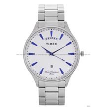 TIMEX TWEG16903 Men's Watch Analog Day Date 42mm SS Bracelet Silver