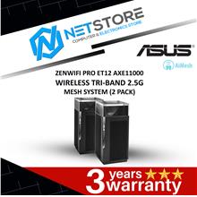 ASUS ZENWIFI PRO ET12 AXE11000 WIRELESS TRI-BAND MESH SYSTEM (2 PACK)