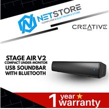CREATIVE STAGE AIR V2 COMPACT UNDER MONITOR USB SOUNDBAR BLUETOOTH