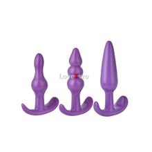 LoveTwo Toy Backyard 3 Pcs Premium Silicone Plug Sex Started Kit