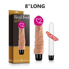 LoveTwo Real Toy Feel 8″ Long Realistic Stimulate Dildo Sex Play