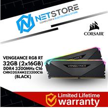 CORSAIR VENGEANCE RGB RT 32GB (2x16GB) DDR4 3200MHz C16 RAM (BLACK)