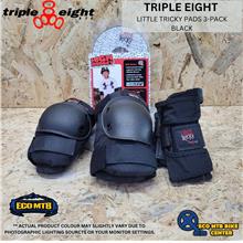 TRIPLE EIGHT LITTLE TRICKY PADS 3-PACK BLACK KIDS