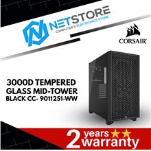 CORSAIR 3000D TEMPERED GLASS MID-TOWER - BLACK - CC-9011251-WW