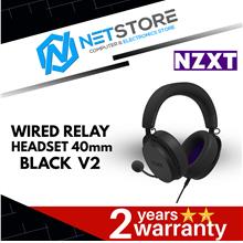 NZXT WIRED RELAY HEADSET 40mm BLACK - V2 - AP-WCB40-B2