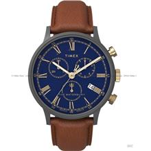 TIMEX TW2U88200 Men's Waterbury Classic Chronograph 40mm Leather Navy
