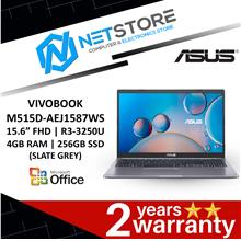 ASUS VIVOBOOK 15.6” FHD | R3-3250U | 4GB RAM | 256GB SSD (SLATE GREY)