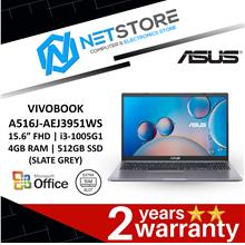 ASUS VIVOBOOK 15.6” FHD|i3-1005G1|4GB RAM|512GB SSD (SLATE GREY)