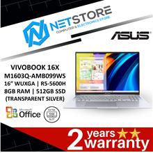 ASUS VIVOBOOK 16” WUXGA|R5-5600H|8GB RAM|512GB SSD(TRANSPARENT SILVER)