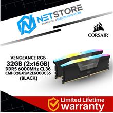 CORSAIR VENGEANCE RGB 32GB (2X16GB) DDR5 6000MHZ CL36 RAM - BLACK